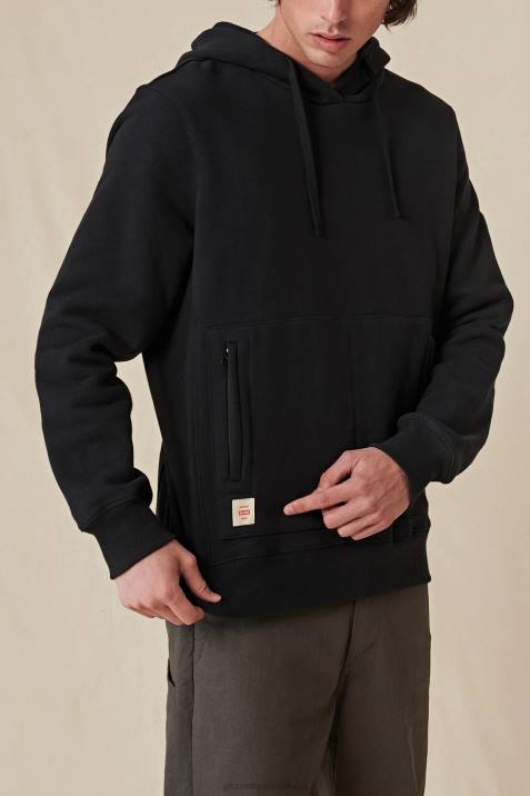 Globe Brand Burly Hoodie V64D323 Clothing Black