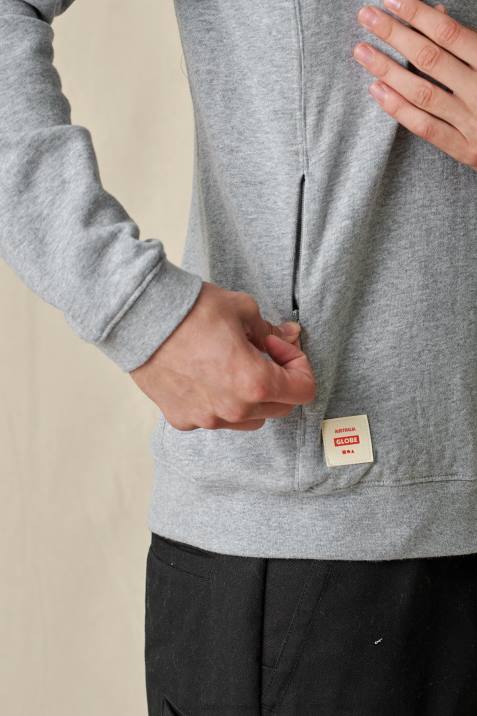 Globe Brand Traveller Crew V64D326 Clothing Grey Marle