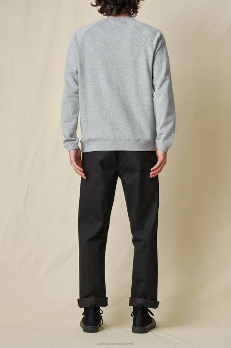Globe Brand Traveller Crew V64D326 Clothing Grey Marle