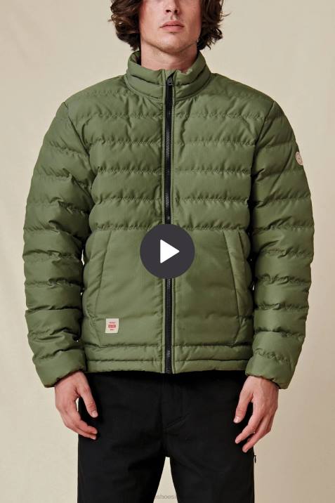 Globe Brand Prime Down Jacket V64D336 Clothing Olive