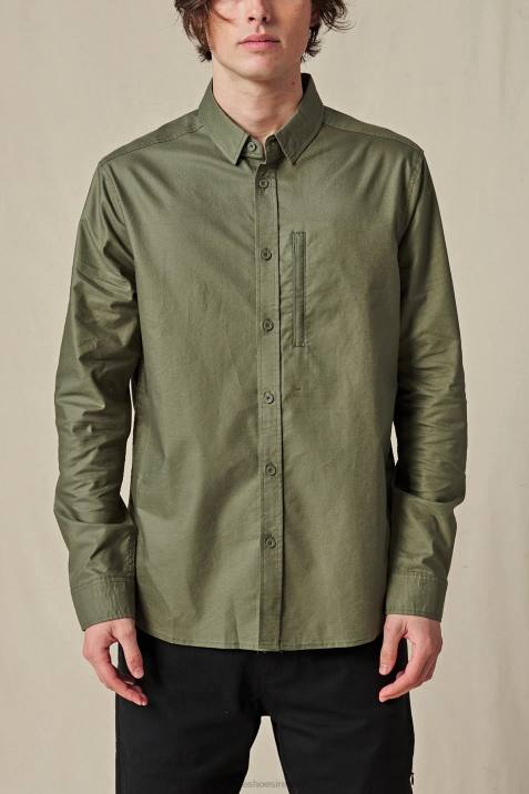 Globe Brand Foundation L/S Shirt V64D318 Clothing Olive