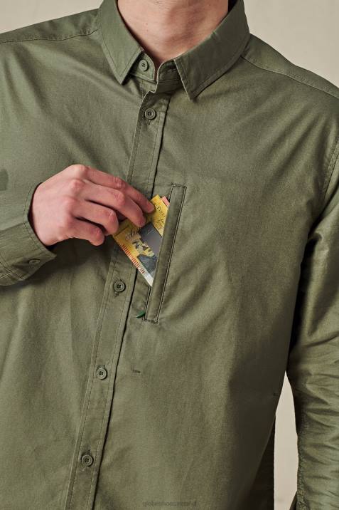 Globe Brand Foundation L/S Shirt V64D318 Clothing Olive