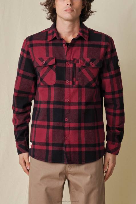 Globe Brand Wanderer Shacket V64D315 Clothing Rhubarb