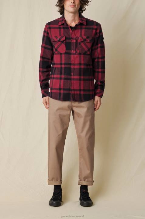 Globe Brand Wanderer Shacket V64D315 Clothing Rhubarb