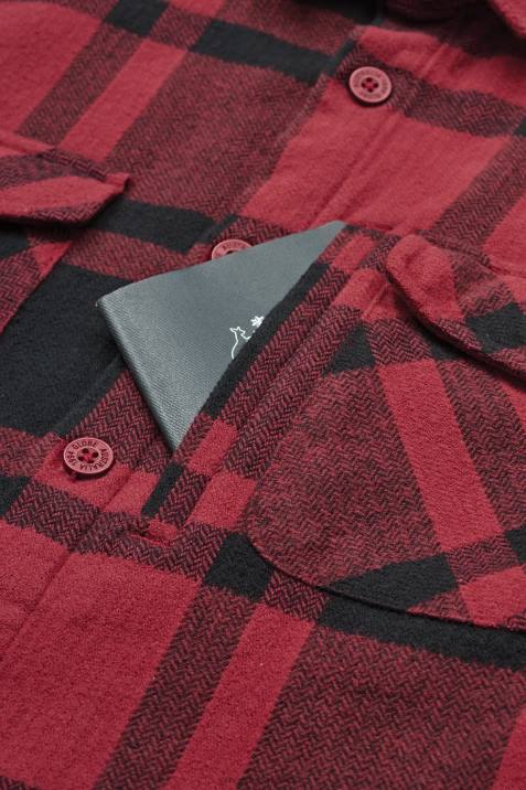Globe Brand Wanderer Shacket V64D315 Clothing Rhubarb