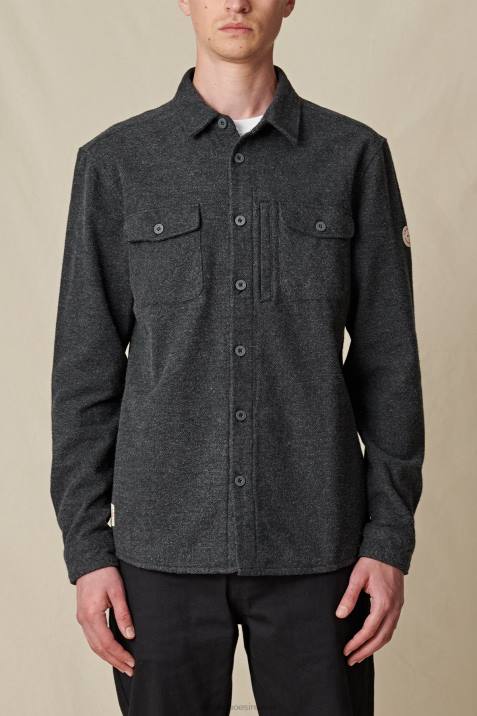 Globe Brand Wanderer Shacket V64D320 Clothing Charcoal