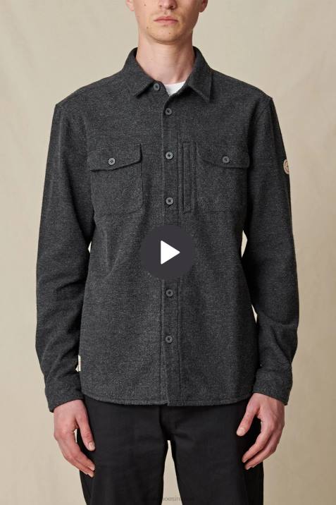 Globe Brand Wanderer Shacket V64D320 Clothing Charcoal