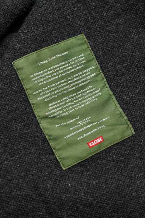 Globe Brand Wanderer Shacket V64D320 Clothing Charcoal