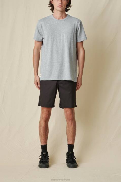 Globe Brand Every Damn Day Tee V64D289 Clothing Grey Marle