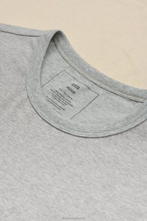 Globe Brand Every Damn Day Tee V64D289 Clothing Grey Marle