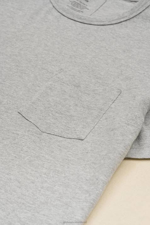Globe Brand Every Damn Day Tee V64D289 Clothing Grey Marle