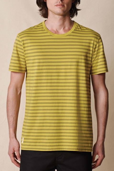 Globe Brand Horizon Striped Tee V64D306 Clothing Acid Lime