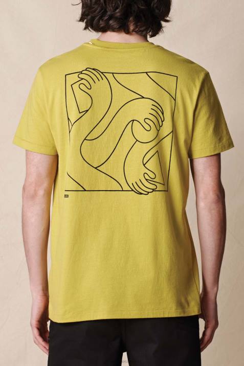Globe Brand Stacks On Tee V64D305 Clothing Acid Lime