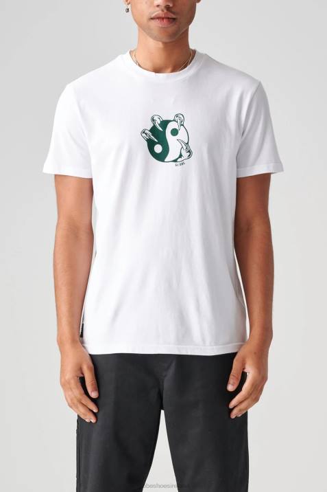 Globe Brand Unbalanced Tee V64D274 Clothing White