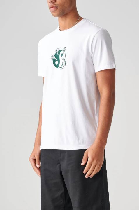 Globe Brand Unbalanced Tee V64D274 Clothing White