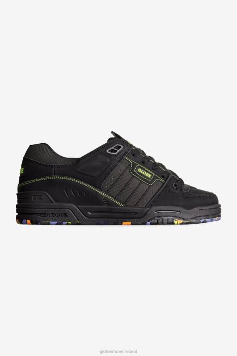 Globe Brand Fusion V64D80 Shoes Black/Lime/Mosaic