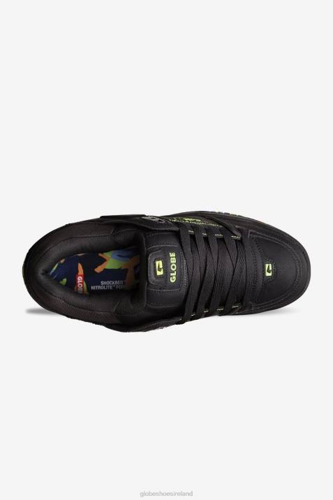 Globe Brand Fusion V64D80 Shoes Black/Lime/Mosaic