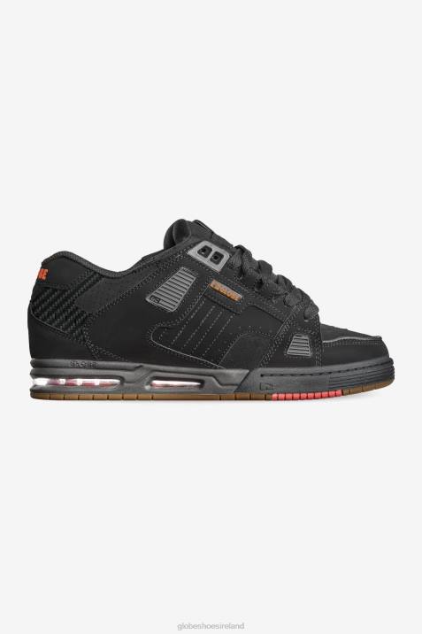 Globe Brand Sabre V64D46 Shoes Black/Charcoal/Red