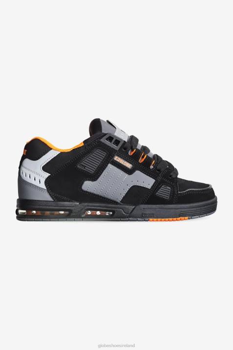 Globe Brand Sabre V64D50 Shoes Black/Grey/Orange