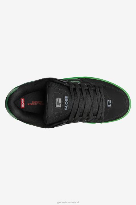 Globe Brand Tilt V64D57 Shoes Black/Green Stipple
