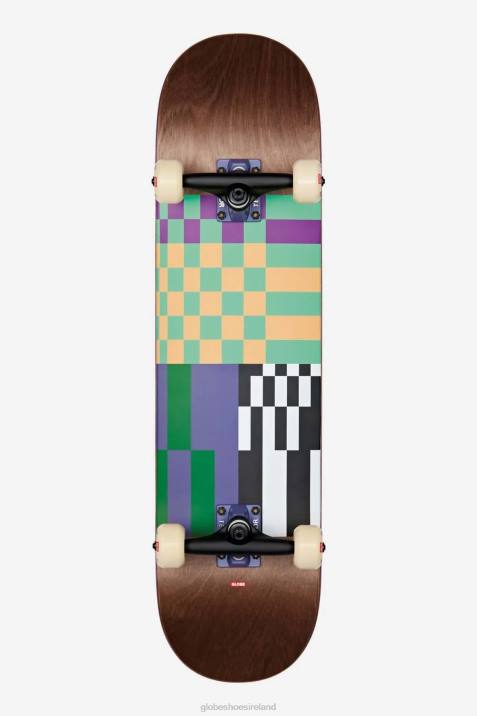 Globe Brand G2 Check, Please 8.0" Complete V64D189 Skateboards Dark Maple/Grunge
