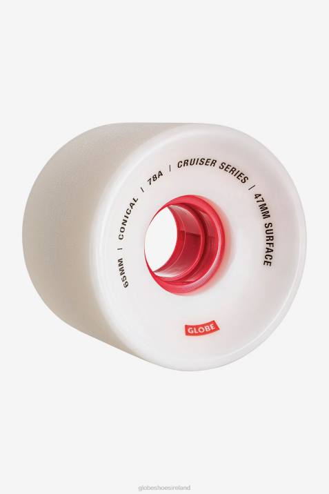 Globe Brand Conical Cruiser Wheel 65mm V64D254 Skateboards White/Red/65