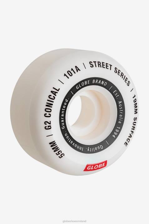 Globe Brand G2 Conical Street Wheel V64D249 Skateboards White/Essential